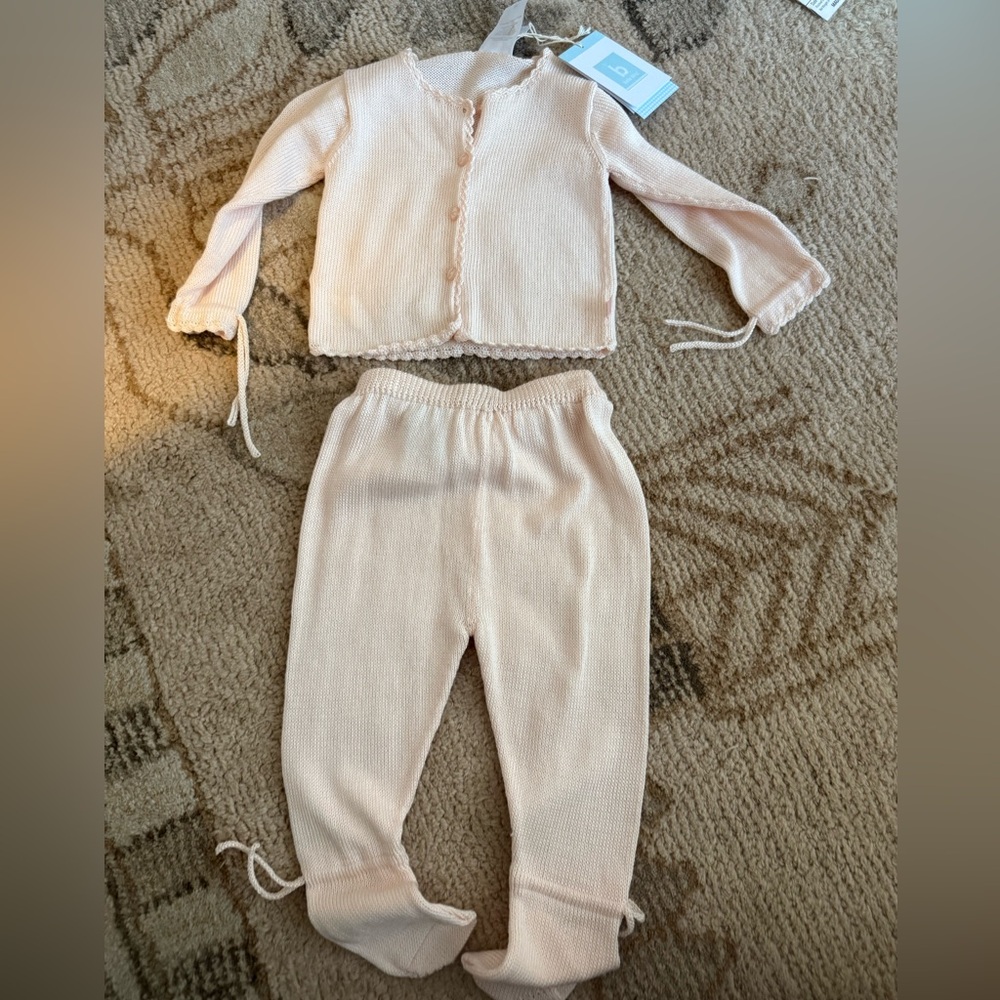 bella bliss Pink Kids Matching Set 0-3 months